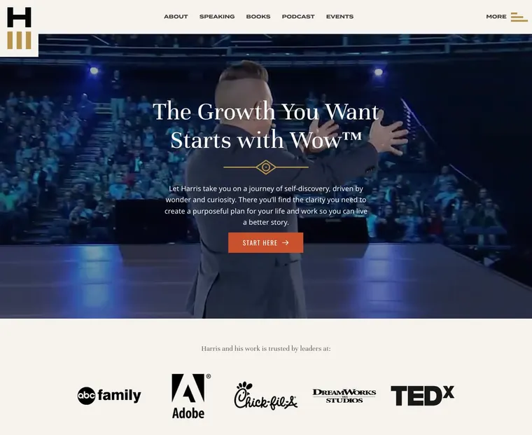 Harris III, speaker website