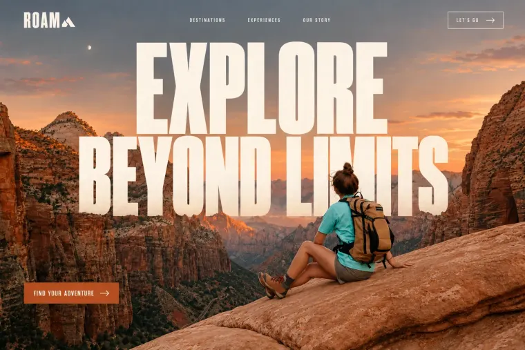 Roam, travel website